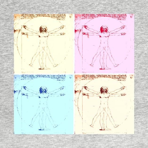 Warhol Vitruvian Man by Ednathum